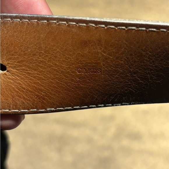 Louis Vuitton Damier Azur Belt – Gold LV Buckle – Men’s Size 90/36 - Picture 5 of 7